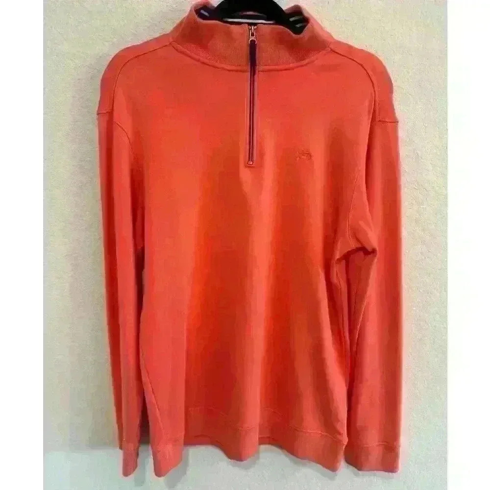 Southern Tide Sweatshirt Men Size Medium Pink 1/4 Zip Golf Pullover Logo Active